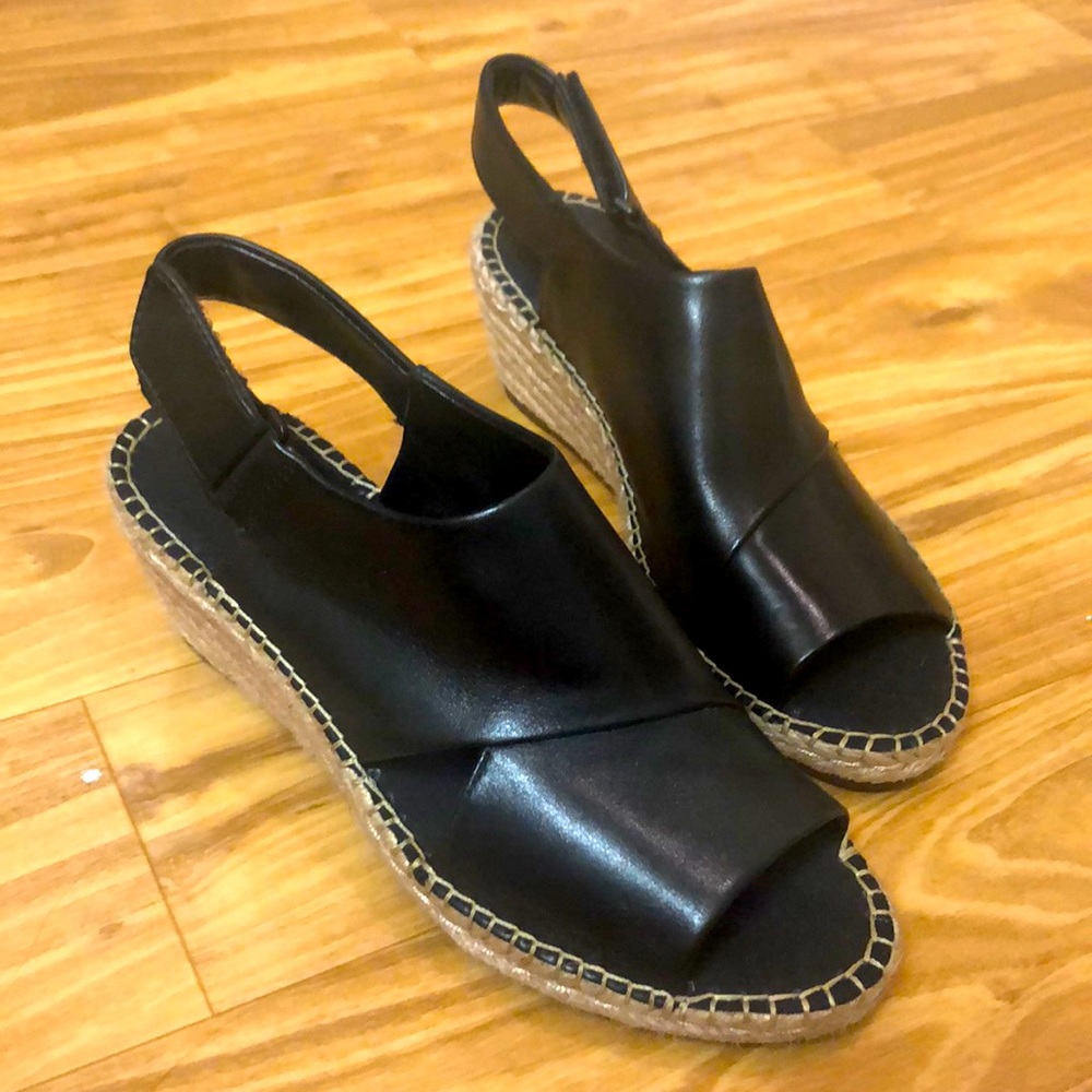 Clarks Black Wedge Heels